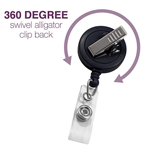 Id Avenue Retractable Badge Holder 32" Nurse Badge Reel Retractable For Pet Owners Doctors Nurses Teachers Students With 360° Swivel Alligator Clip Cute Badge Holder (I Love My Dog) #TOP3
