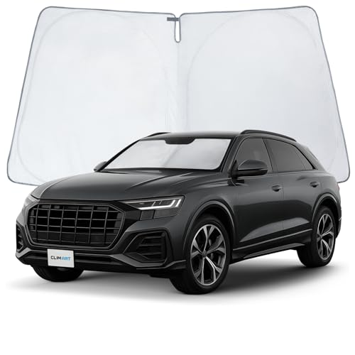 CLIM ART Windshield Sun Shade for Audi Q8 2019-2026, Custom-Fit Foldable Car Sunshade, Vehicle Sun...