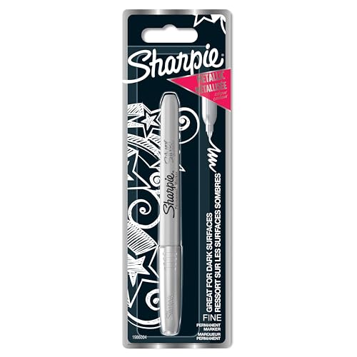 Sharpie Metallic Permanent Marker | Fine Tip | Silver | 1 Count