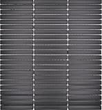 Keramik Mosaik Stäbchen Mosaik Stäbchen Retro 50er 60er Jahre Keramik Stäbchen schwarz matt