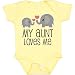 inktastic My Aunt Loves Me Gift Infant Creeper 6 Months Banana Yellow