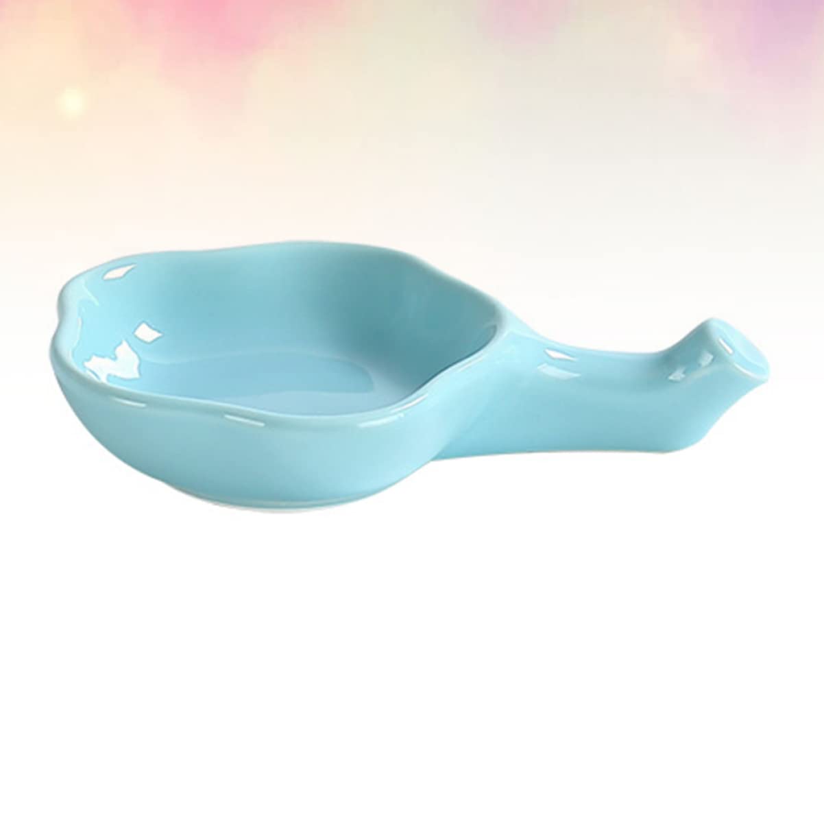 Support de repos pour baguettes 3 pièces Support de divertissement fin Cuillère ou plateaux à fruits Bols à barbecue, soucoupes Portion de baguettes Bol de repos Sky- Bleu ciel Petit avec tasses d'as
