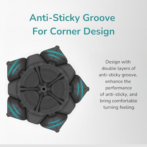 Cubelelo Drift Megaminx M (Magnetic) Stickerless Puzzle - Precision Puzzle for Competitive Solvers, Kids & Adults | Smooth Turning, Durable Design, Ideal for Brain Teasers and Speedcubing Challenges