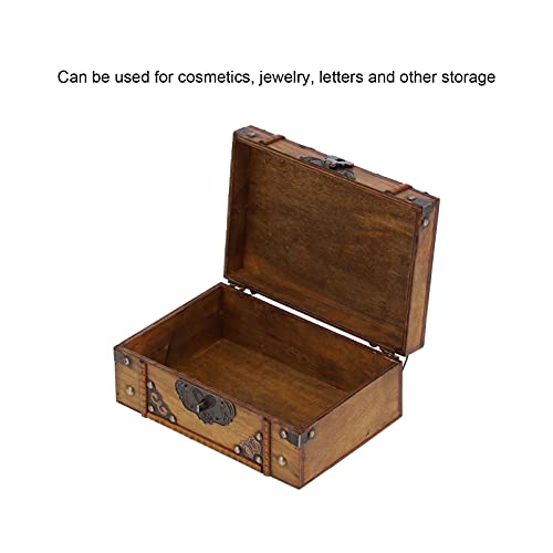 Petite boîte en bois décorative coffre au trésor cadeau idéal