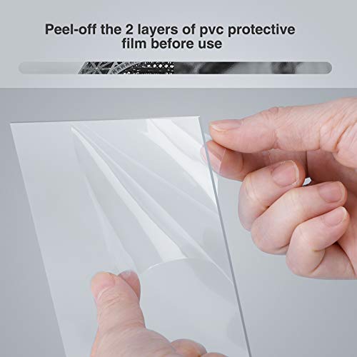 TWING 24x36" Poster Frame Black Solid Wood HD Plexiglass with Mat Display 20x30” Poster Frame with Mat or 24x36 Photo Without Mat Wall Mounting Photo Frame