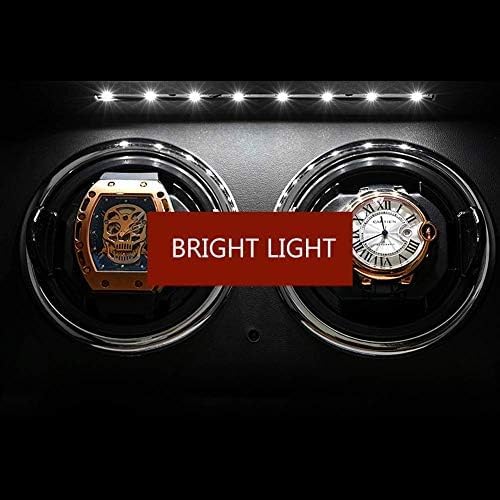 FENOKD Mechanical Watch Shaker Automatic Watch Winder Box for 6 Watches, LCD Screen and Remote Control,5 Rotation Modes with Adjustable Watch Pillow, Built-i