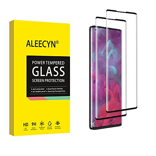 (2 Pack) Compatible for Motorola Moto Edge 5G/Moto Edge Plus Screen Protector, Full Screen Coverage, 9H Hardness HD,3D Curved Edges, Easy Installation,Bubble Free,Tempered Glass Screen Protector for Motorola Moto Edge 5G