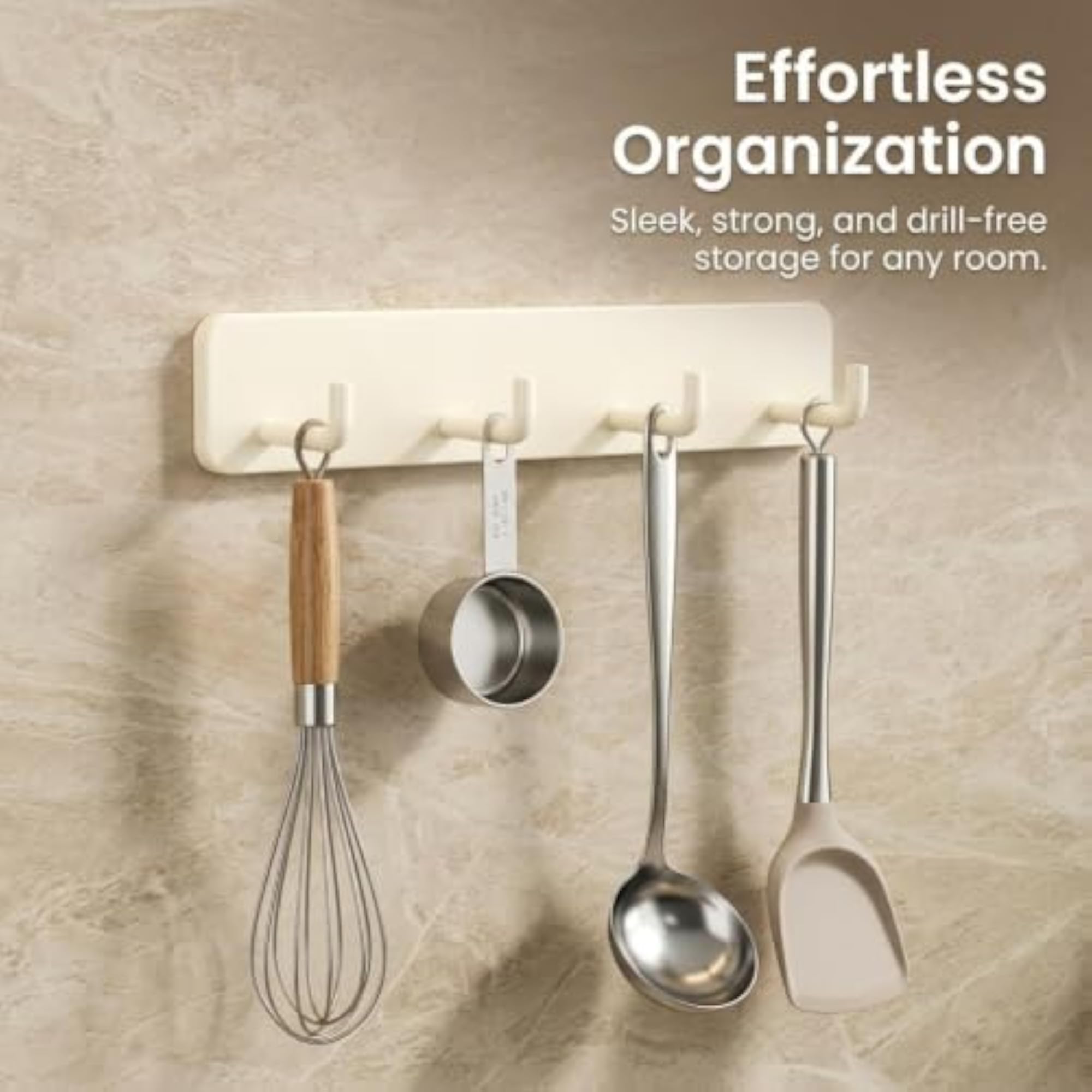 Spoon Holder and Kitchen Utensil Hanging Rail