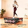 Jogwell Walking Pad Treadmill with 20%/15%/12% Auto Incline, 350lbs Capacity Treadmills for Home Office Under 35dB, Spacious Running Area, Vertical Storage, 3/3.5HP Brushless, Ares 11 Elite Black