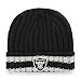 NFL Oakland Raiders Bure OTS Cuff Knit Cap, Black, One Size