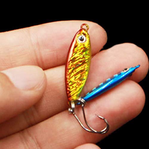 Iscas de pesca falsas, isca falsa de 2,7 cm/3 cm com gancho único afiado artificial isca biônica pes