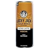 Lucky Jack nitro cold brew coffee, Nitro Latte Mocha with Oatmilk | Draft Pour, Ready to Drink 7.5...