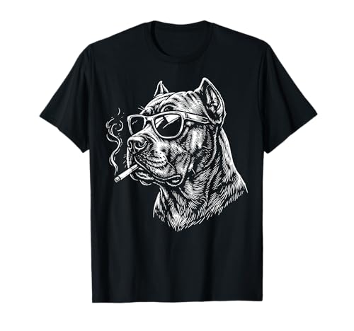 Cane Corso Rauchen Zigarette T-Shirt