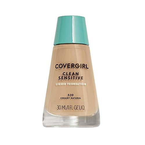 COVERGIRL, Clean Sensitive Skin Foundation, Creamy Natural, 1 Count (packaging may vary)