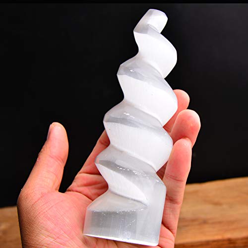 AMOYSTONE Selenite Crystal Tower Large...