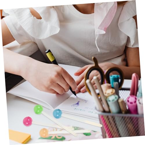Set 6 bolígrafos gel tinta marrón divertidos para estudiantes miniatura 4