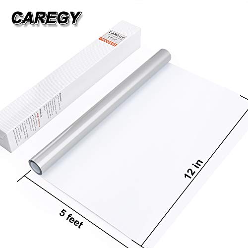 Caregy Iron On Heat Transfer Vinyl Roll Htv (5Ft ,Silver) #TOP6