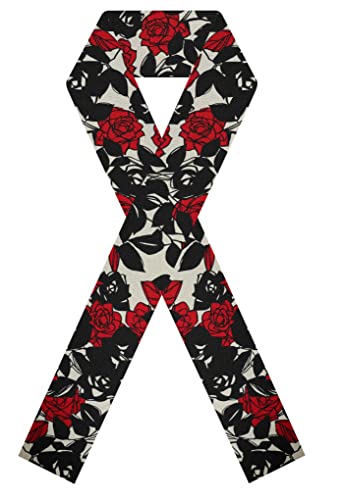 【日本製】おしゃれ かわいい 半衿 半襟 着物 和装小物 (薔薇, ちりめん)のサムネイル