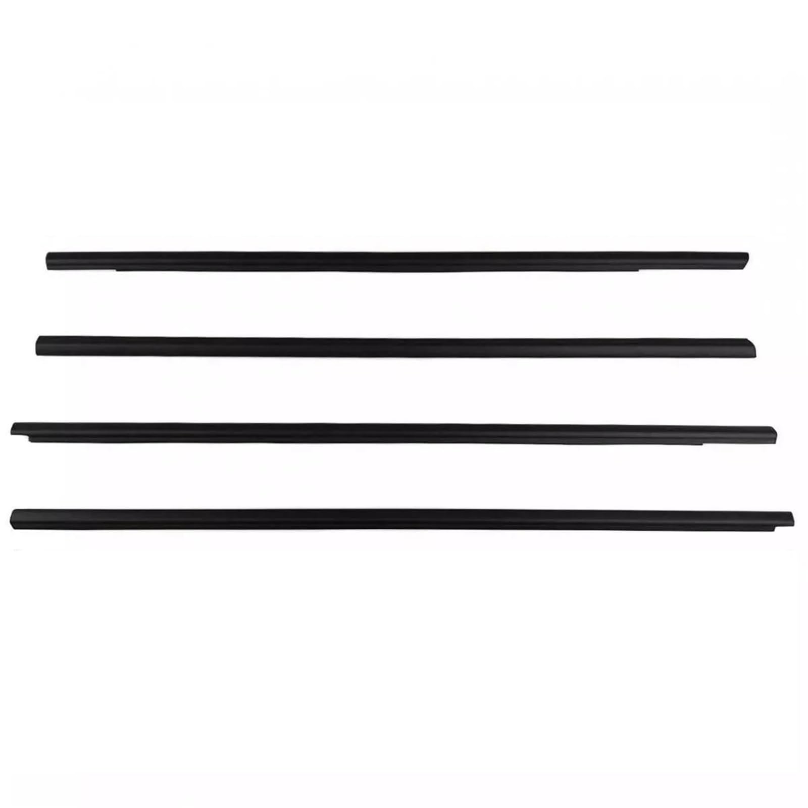 Fkhbzm One Color 4Pcs Car Outer Windows Rubber Weatherstrip For Nissan For X-Trail For Xtrail T30 2001-2007 Sealing Strip Belt Moulding Trim Leakproof