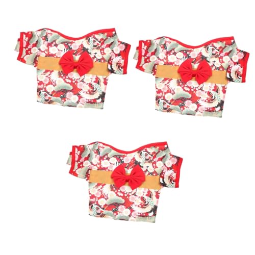 Kimono para perro HMJGDHX pack de 3 ropa japonesa transpirable gatos