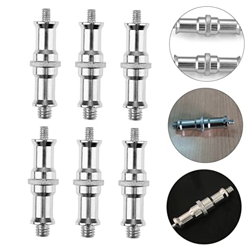 Image of Tofficu 6pcs 1 /4 to 3 /8 Threaded Screw Adapters for Light Stands Cold Shoe and Hot Shoe Mounts for Photography and Video Equipment