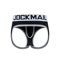 Sexy Herren Boxershorts Jockstrap Männer Sexy Unterwäsche Rückenfreies Gesäß Herren Strings Schwule Unterwäsche (M, 338SCHWARZ)