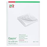 8-fach Lohmann & Rauscher GmbH & Co.KG Gazin Mullkompressen Steril 8 fach, Weiß, 10x20 cm, 100 stück