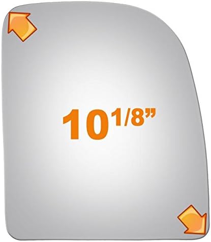 Upper Flat Passenger Side Mirror Replacement Glass for 2002-2017 FORD E-350 SUPER DUTY