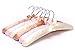 J.S. Hanger Colorful Satin Padded Coat Hangers with Anti-rust Hook, Non-crease for Clothes, 12 Pack