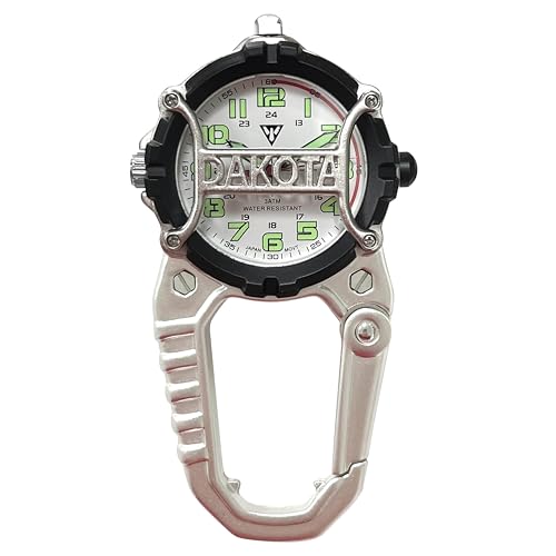 Image of Dakota Mini Clip Microlight, Quality Pocket and Fob Watch, Premium Durability Outdoor Gifts for Men, Use for Fishing Hunting, and More, LED Flashlight, Clip on Watch