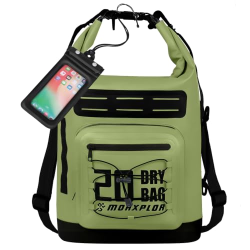 Image of MORXPLOR Dry Bag Waterproof,5L /10L /20L /30L /40L /55L Roll Top Dry Bag Backpack with WaterProof Phone Case for Swim,Kayak