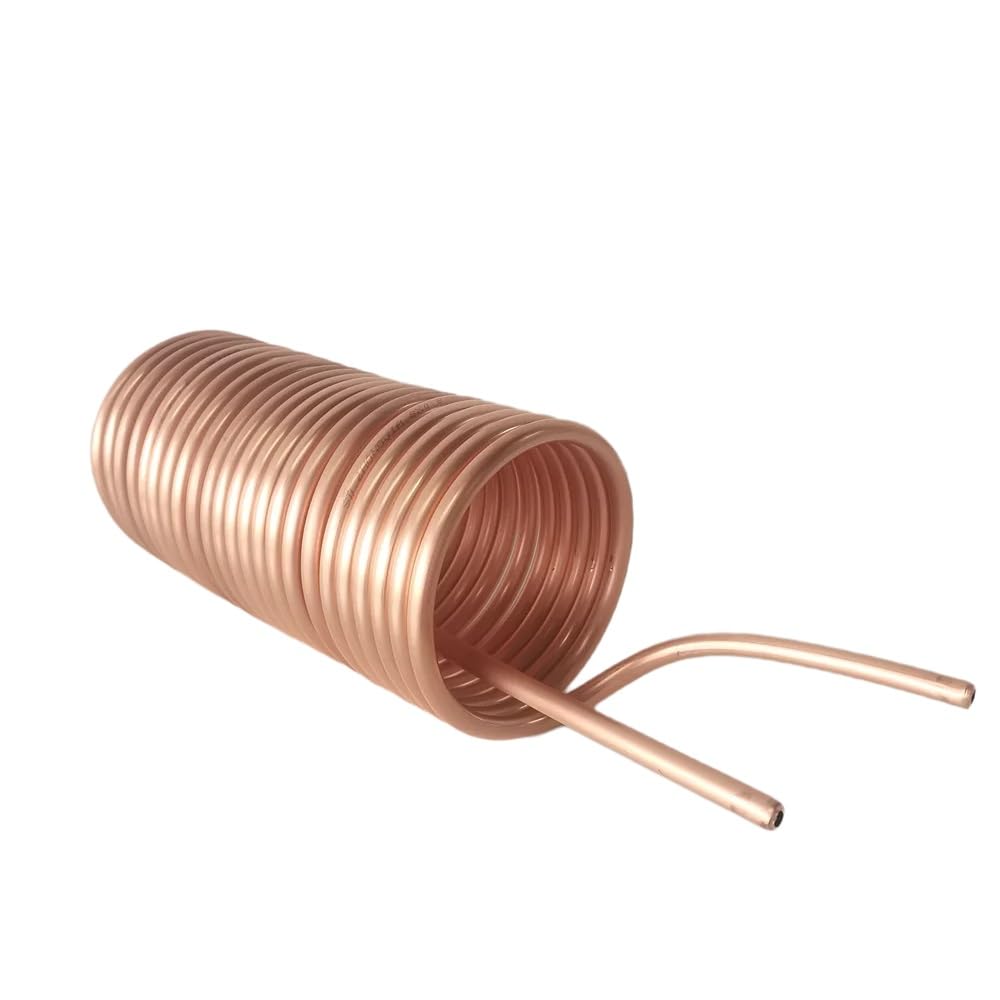 Tubo De Serpentín De Enfriamiento, Tubo De Serpentín De Enfriamiento De Enfriador De Mosto De Cobre Puro Súper Eficiente De Grado Alimenticio De 5/16" X 26 Pies For Elaboración De Cerveza Casera