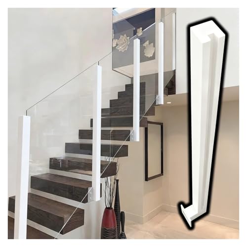 Garde-corps vitré de balcon : poteau résistant au vent fort - 2