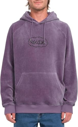 Sweat à capuche violet de style urbain vintage pour homme Volcom