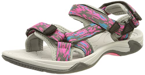 CMP Kinder Hamal Hiking Sandal, Purple Fluo-Ghiaccio, 35