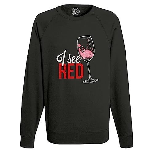 Sweatshirt homme I See Red parfait pour vos soirées dégustation de vin et moments conviviaux