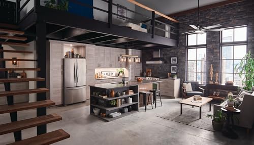 KICHLER 300300SBK Protruding Mount, 6 Satin Black Blades Ceiling fan with 31 watts light, Satin Black - Image 6