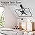 ELIVED Flip Down Ceiling TV Mount for Most 14-40 Inch TVs, Floding TV Mount for Flat and Pitched Roof, Height Adjustable Full Motion tv Bracket 360° Swivel, Max VESA 200x200mm, up to 22 Lbs, YD3030