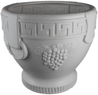 Products 53521SC Classic Roman Concrete Grape Pattern Urn Planter