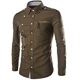 Mode Herren Langarm Strickjacke knopf lose Oberbekleidung Feste Bluse Mantel Tops 2767tdoor kampfshirt militär Airsoft Paintball Polizei Security Combat Bundeswehr ausrüstung arbeits Pullove