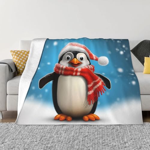Couverture pingouins anti courant air climatisation lit et salon