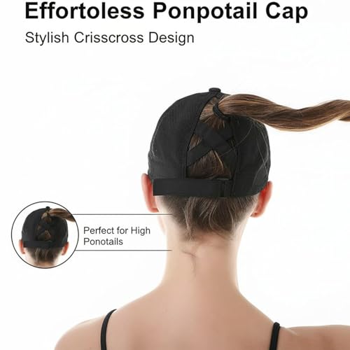 3 Pack Gorras de Béisbol Ajustables para Mujer miniatura 6