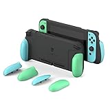 Dockfreundlich: Sie brauchen das GripCase nicht zu entfernen, wenn Sie Ihre SWITCH andocken. Einige offizielle Docks sind durch Hitzeeinwirkung enger/verformt, was diese Funktion beeinträchtigen kann.