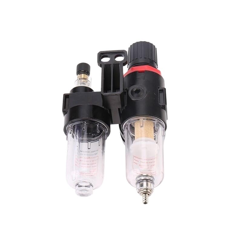 AFC2000 Air Compressor Treatment Unit Oil Water Separator Regulator FRL Combination Union Filter Airbrush Lubricator G1/4" Port(AFC-PC4-02)