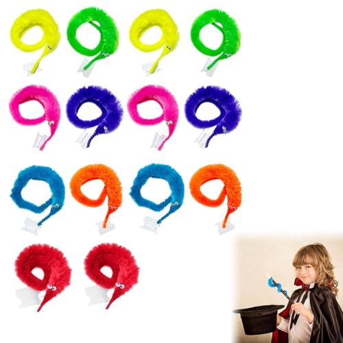 Rakiuty Bunt Wurm Spielzeug für Kinder und Katze,Fuzzy Wurm Spielzeug,Wurm...