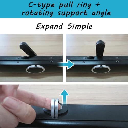 Pantalla de proyección portátil de 30 pulgadas, interior y exterior, manual, sin arrugas, plegable, tela de poliéster, formato 16:9 HD con funda de transporte (30in/4:3) miniatura 6