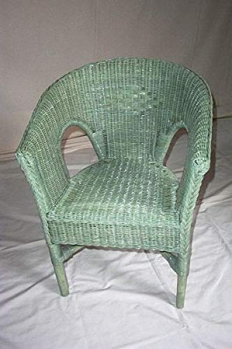 Rattan im Trend Club Lounge - Silla de comedor (ratán), color verde