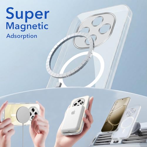 Image of Jkobi Lifetime Anti-Yellow MagSafe Compatible Clear Back Cover Case for Oppo F31 Pro (Sleek Hard Crystal | Shockproof and Camera Protection)