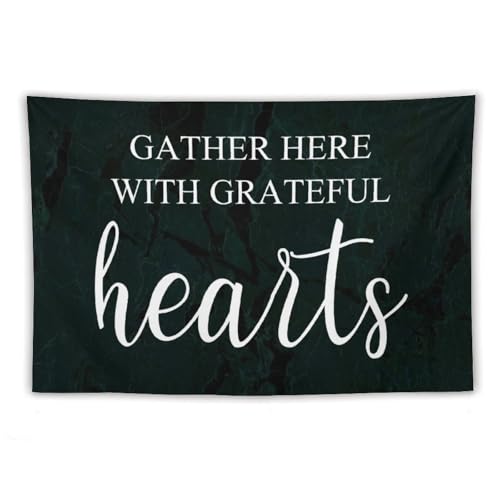 Tapiz Gather Here with Grateful Hearts para dar calidez a tu dormitorio