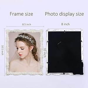 8x10 Picture Frame with Pearl for Wedding, Silver Plated with High Definition Glass Photo Frames with Rhinestones Horizontal and Vertical Decor Tabletop Display (Real Glass) 8×10 Picture Frame with Pearl for Wedding Silver Plated with High Definition Glass Photo Frames with Rhinestones Horizontal and Vertical Decor Tabletop Display Real Glass